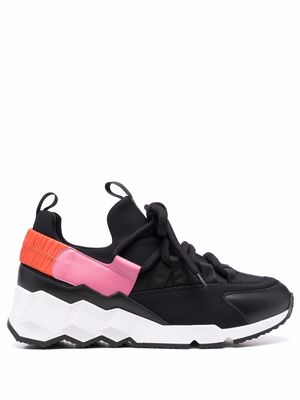 Pierre Hardy chunky lace-up sneakers - Black