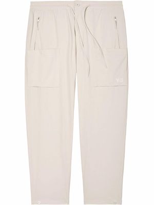 Y-3 tapered track trousers - Neutrals
