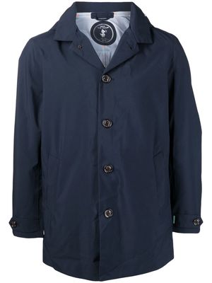 Save The Duck Benjamin hooded trench jacket - Blue