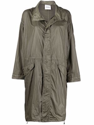 ASPESI zip-up mid-length coat - Green