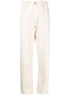 YMC Tearaway straight-leg jeans - White