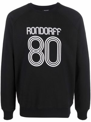 Ron Dorff logo-print organic cotton jumper - Black