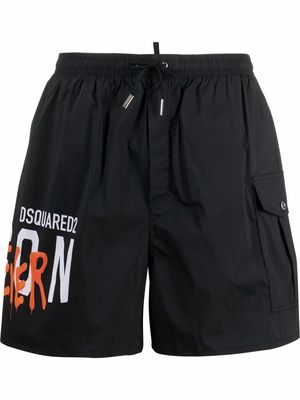 Dsquared2 Beachwear Forever Icon swim shorts - Black