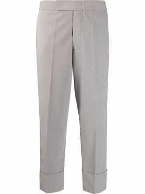SAPIO cropped straight-leg trousers - White