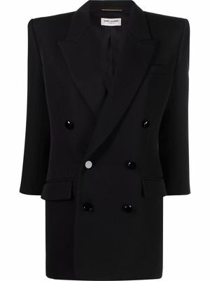 Saint Laurent long sleeve tailored blazer - Black