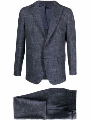 Eleventy single-breasted suit - Blue