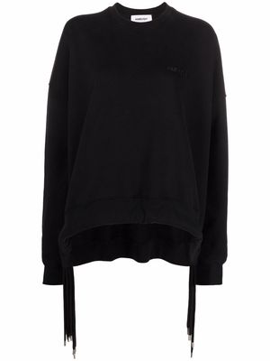 AMBUSH cord-hem sweatshirt - Black