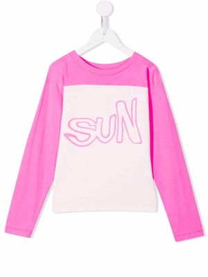 ERL KIDS Sun-print T-shirt - Pink