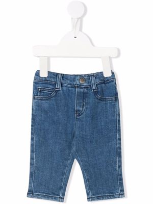Emporio Armani Kids mid-rise slim-cut jeans - Blue