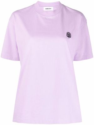 AMBUSH logo-embroidered cotton T-shirt - Purple