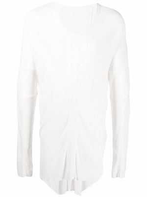 Julius long-line T-shirt - White