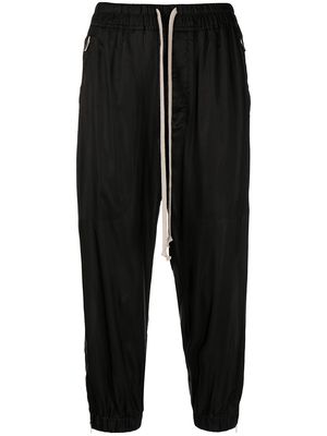 Rick Owens drawstring-waist cropped trousers - Black