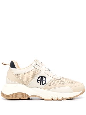 ANINE BING dina leather sneakers - Neutrals