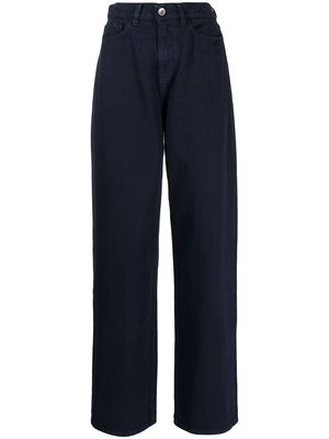 YMC Papa wide-leg trousers - Blue