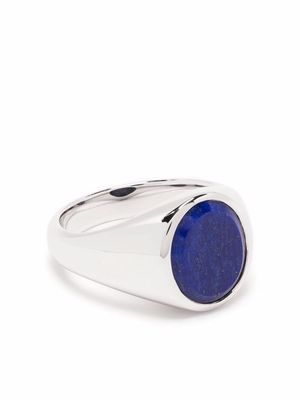 Tom Wood Lizzie lapis oval ring - Silver