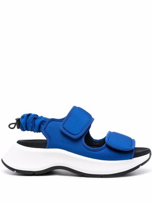 Hogan double-strap chunky sandals - Blue