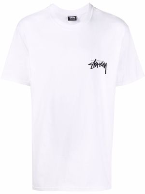 Stussy dice logo-print T-shirt - White