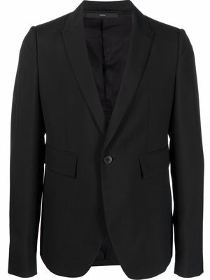 SAPIO single-breasted fitted blazer - Black