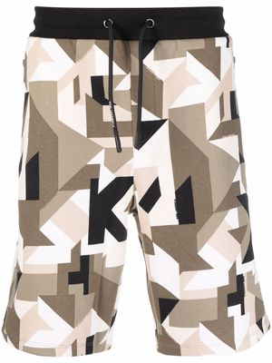 Karl Lagerfeld geometric drawstring shorts - Neutrals