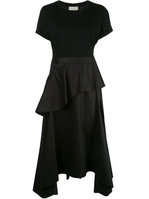 3.1 Phillip Lim ruffle skirt midi dress - Black