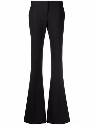 Blumarine mid-rise flared trousers - Black