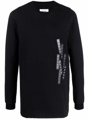 Doublet graphic-print long-sleeved T-shirt - Black