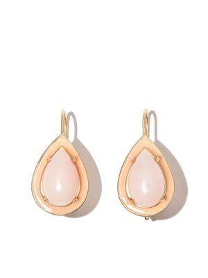 Alison Lou 14kt rose gold pearl drop earrings