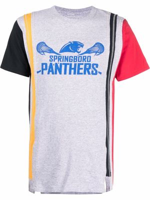 Needles Springboard Panthers striped T-shirt - Grey