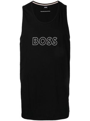 BOSS Beach logo-print tank top - Black