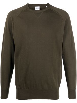 ASPESI crew-neck cotton sweatshirt - Green