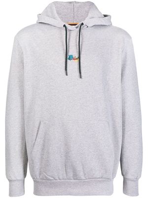 PAUL SMITH paint-splatter logo-print hoodie - Grey