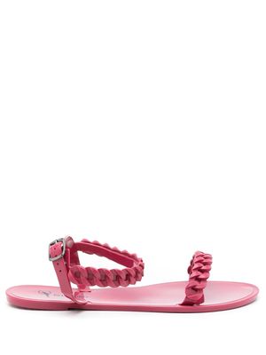 Blue Bird Shoes braided-strap flat sandals - Pink