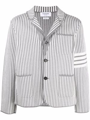 Thom Browne striped cotton blazer - Grey