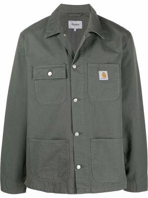 Carhartt WIP logo patch shirt jacket - Green