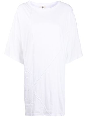 Yohji Yamamoto oversized exposed-seam T-shirt - White