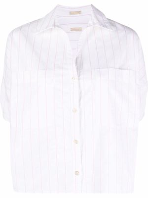Massimo Alba pinstripe-print shirt - White