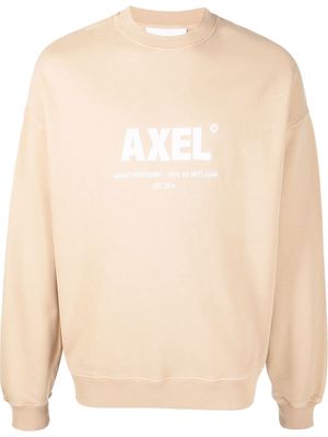 Axel Arigato logo-print sweatshirt - Neutrals