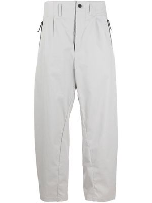 Nike pleat-detail zip-pockets worker pants - Grey