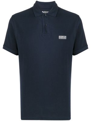 Barbour logo-print polo shirt - Blue