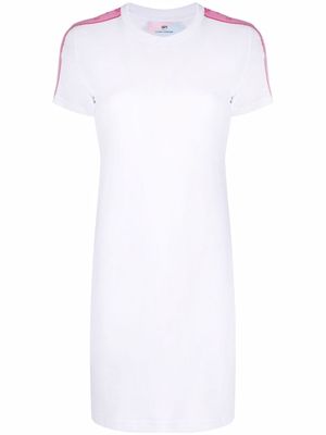 Chiara Ferragni logo trim T-shirt dress - White