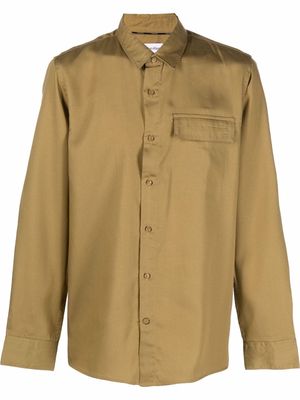 Calvin Klein chest-pocket button-down shirt - Brown