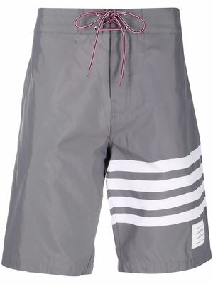 Thom Browne 4-Bar swim shorts - Grey