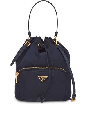 Prada Fabric Shoulder Bag - Blue