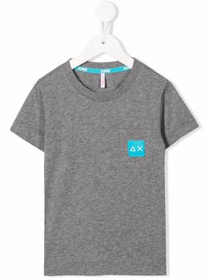 Sun 68 logo-print short-sleeved T-shirt - Grey