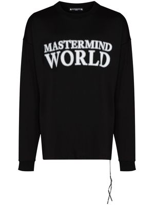 Mastermind Japan logo-print long-sleeve T-shirt - Black