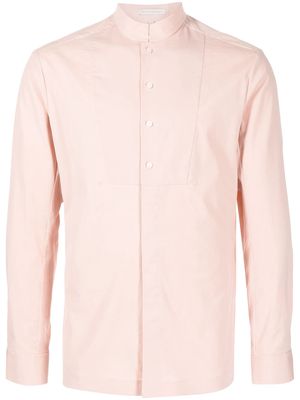 SHIATZY CHEN mandarin-collar fitted shirt - Pink