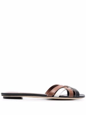 Lorena Antoniazzi open-toe leather sandals - Brown