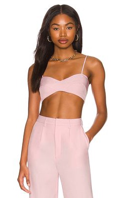 Bardot Athena Crop Top in Blush