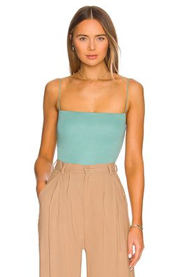 Enza Costa Essential Strappy Tank in Teal