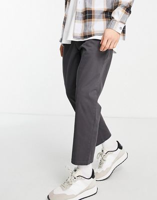 Only & Sons cropped slim fit chinos in gray
